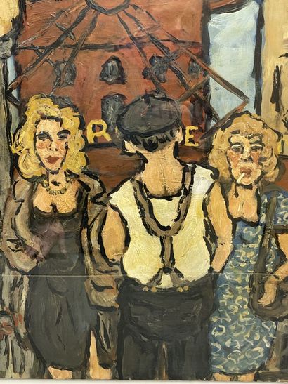Jean Claude MAAS (1946) 
Le Moulin Rouge
huile...