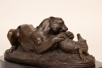 Antoine Louis BARYE (1796-1875) D'après 
Tigre...