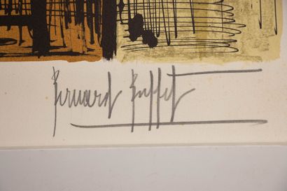 Bernard BUFFET (1928-1999) 
Orange tulips...