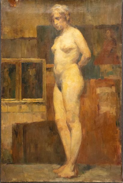 Ludovic ALLEAUME (1859-1941) attribué à
Etude...