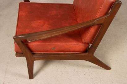 Deux fauteuils en teck 
Design scandinave...