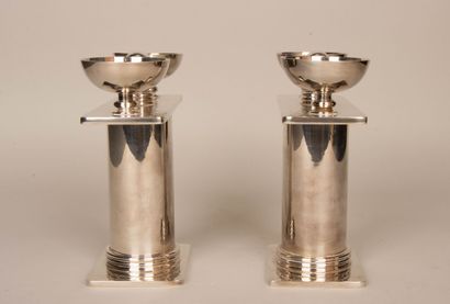 JEAN DESPRÉS (1889-1980)
Pair of modernist...
