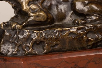 Antoine Louis BARYE (d'après)
Lionne couchée...