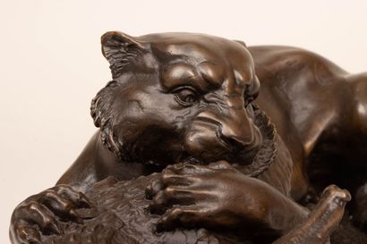 Antoine Louis BARYE (1796-1875) D'après 
Tigre...