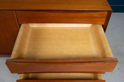 Teak enfilade sideboard with three doors...
