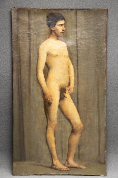 Ludovic ALLEAUME (1859-1941) attribué à 
Etude...