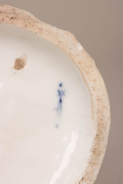 MEISSEN fin XIX° siècle.
La partie de cartes....