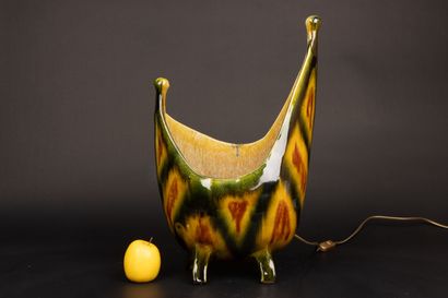 ACCOLAY 
Lampe berceau en céramique à couverte...