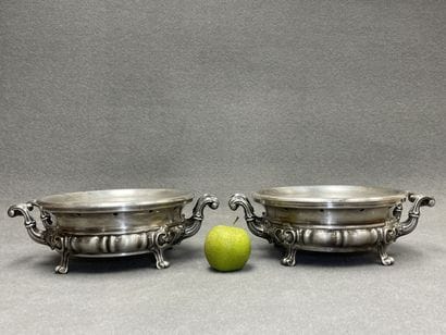 Paire de chauffe plat en maillechort
12 x...