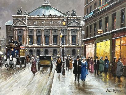 Jean RIBOUT (1940-1980) 
L'Opéra sous la...