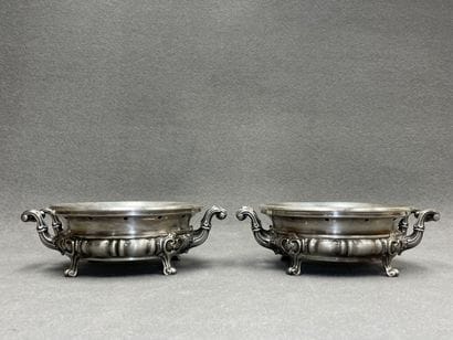 Paire de chauffe plat en maillechort
12 x...