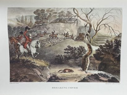 LA CHASSE A COURRE 
D'après l'Estampe anglaise,...