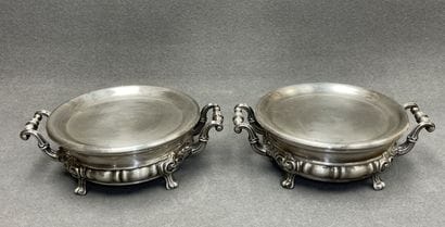 Paire de chauffe plat en maillechort
12 x...
