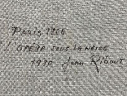 Jean RIBOUT (1940-1980) 
L'Opéra sous la...