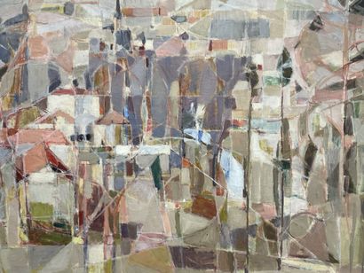 Antoine René GIGUET (1920-2009) 
Paysage....