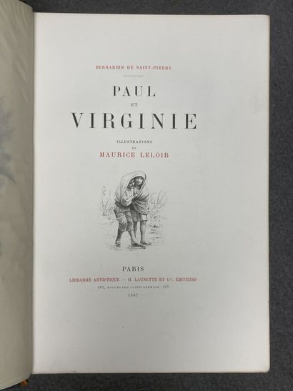 BERNARDIN DE SAINT PIERRE, illustré par Maurice...