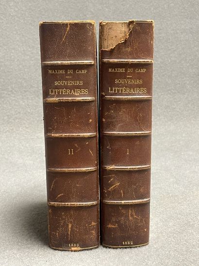 Maxime DU CAMP - 
Souvenirs littéraires 
Hachette...