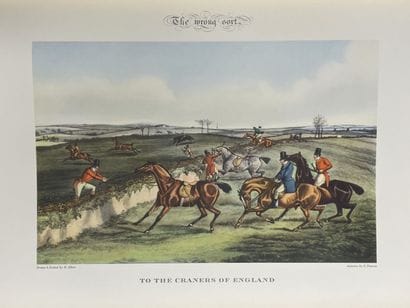 LA CHASSE A COURRE 
D'après l'Estampe anglaise,...