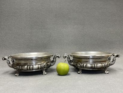 Paire de chauffe plat en maillechort
12 x...