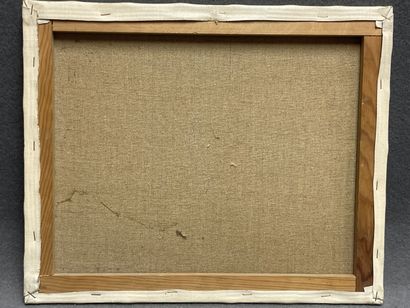 Bord de mer.
huile sur toile moderne signée.
38...