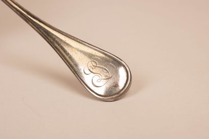 Louche en argent
Poinçon minerve 925°/00
Poids:...