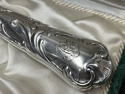 Ménagère de couverts en métal argenté, style...
