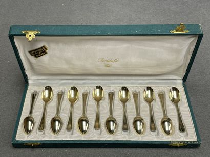 CHRISTOFLE modèle Boréal
suite de douze cuillères...