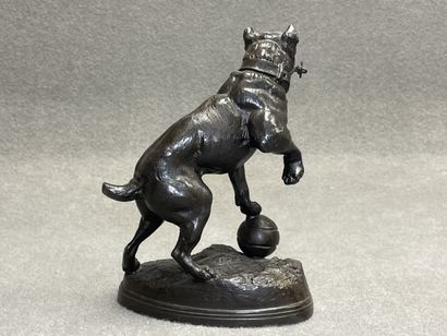 Charles VALTON (1851-1918) d'après.
chien...