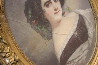 Ecole française milieu XIX°
Portraits de...