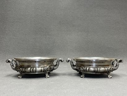Paire de chauffe plat en maillechort
12 x...