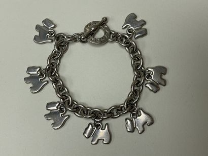 AGATHA à Paris. 
-Bracelet en métal argenté...