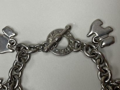 AGATHA à Paris. 
-Bracelet en métal argenté...