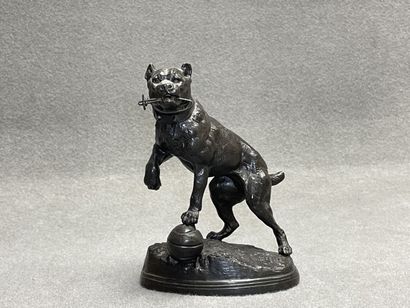 Charles VALTON (1851-1918) d'après.
chien...