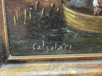 Ecole italienne XX°
Paysage
Huile sur panneau...