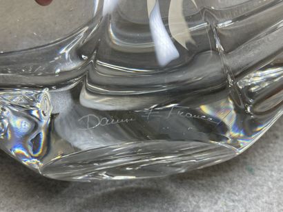 DAUM 
Deux coupes en cristal. 
15 x 51 x...