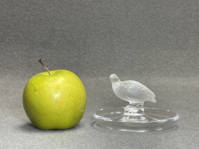 LALIQUE FRANCE.
Baguier en cristal translucide...
