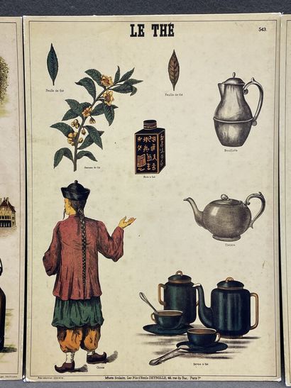 Trois reproductions d'affiches du musée scolaire...