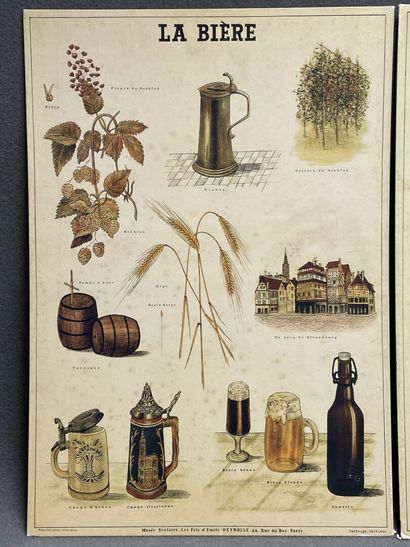 Trois reproductions d'affiches du musée scolaire...