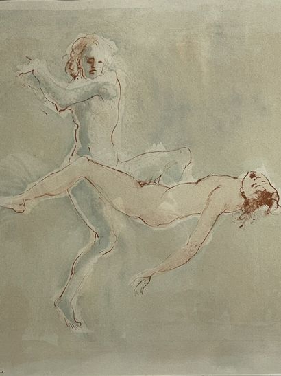 Léonor FINI (1907-1996).
Scènes érotiques
Lithographie...