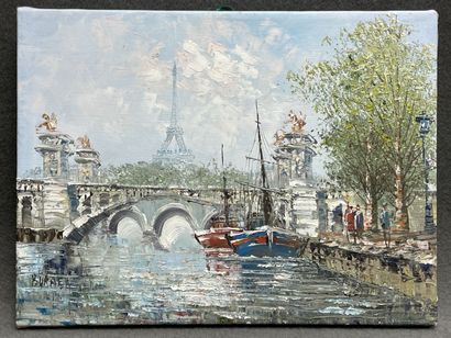 Paris Années 1970: 
Le pont Alexandre III...