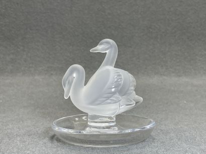 LALIQUE FRANCE.
Baguier en cristal translucide...