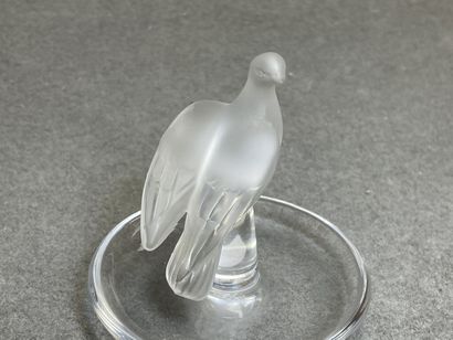 LALIQUE FRANCE.
Baguier en cristal translucide...