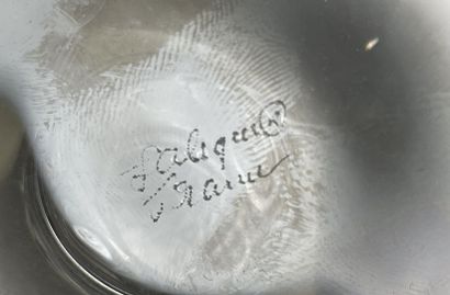 LALIQUE FRANCE.
Baguier en cristal translucide...
