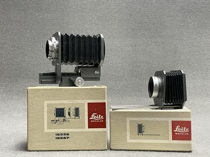 LEITZ WETZLAR. 
Soufflet monté sur vernier...