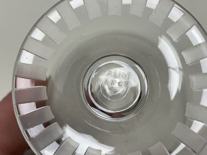 DAUM
Partie de service de verres en cristal...