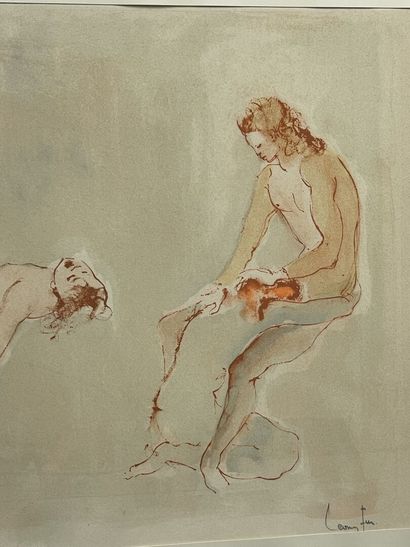 Léonor FINI (1907-1996).
Scènes érotiques
Lithographie...