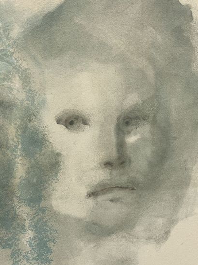 Leonor FINI (1907-1996) 
Deux visages.
EA...