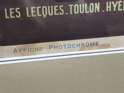 Sept affichettes PLM , réseau ferré Paris...