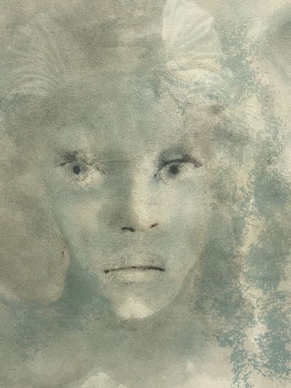 Leonor FINI (1907-1996) 
Deux visages.
EA...