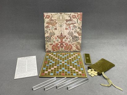 Scrabble de luxe en velours. Années 1970